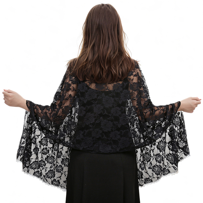 Summer Clothing Hijab - Lace Rose Scarf Long Towel Muslim