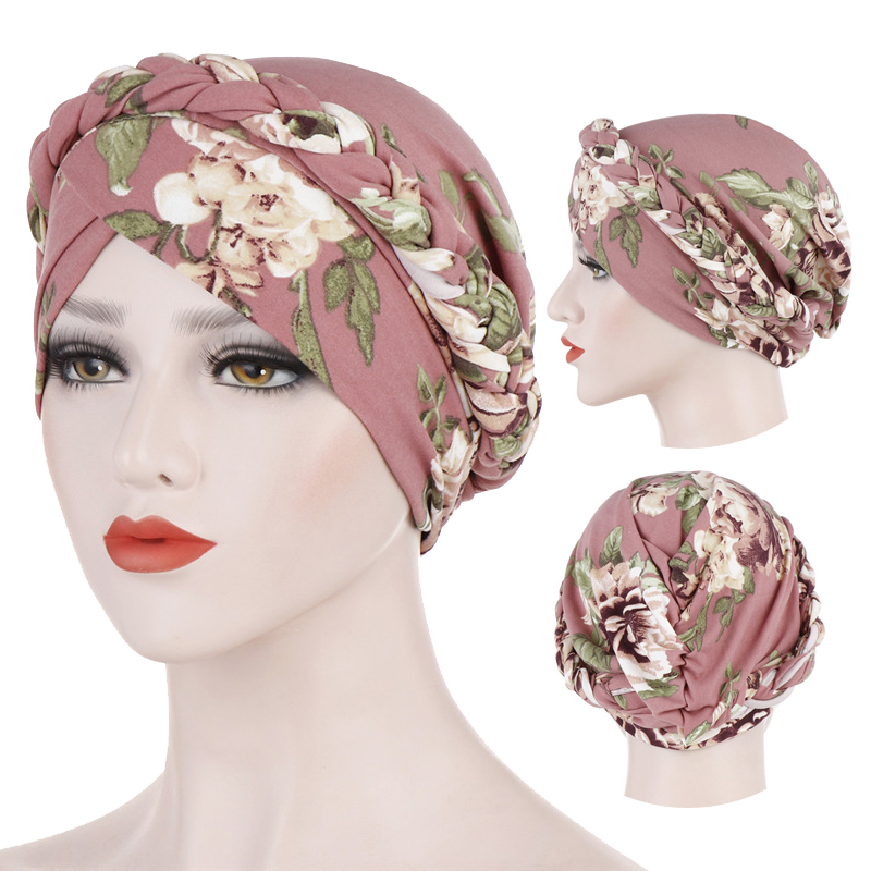 Summer Clothing Hijab - Cotton print muslim turban scarf for