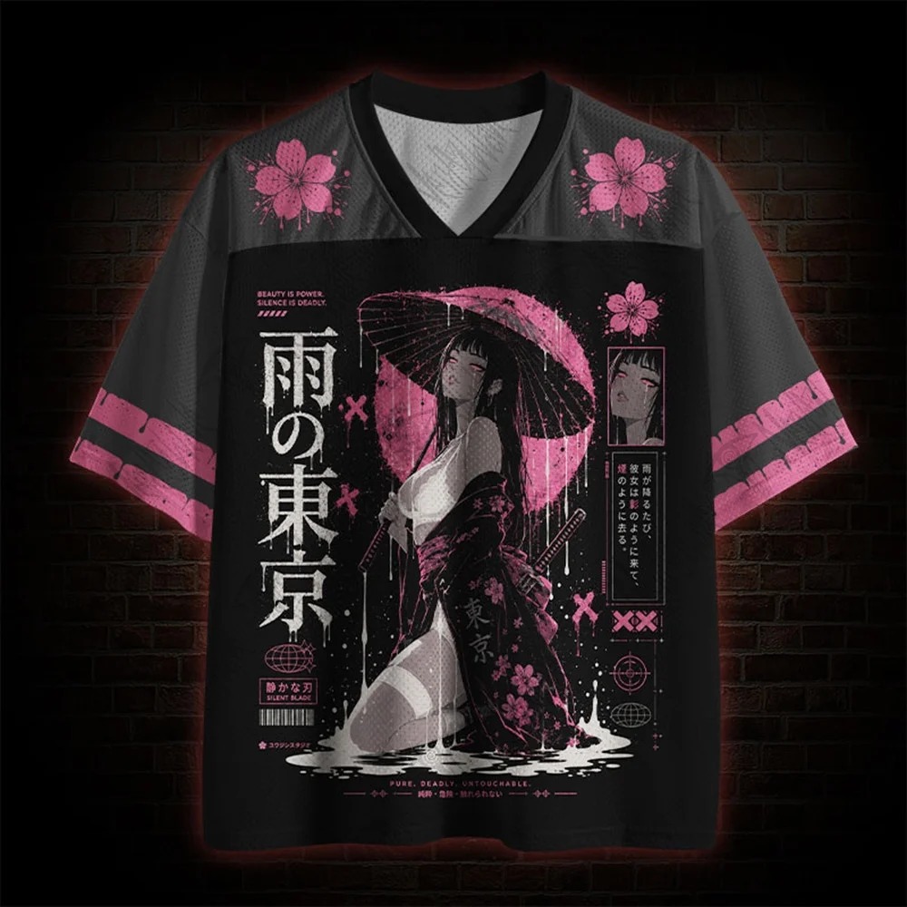 Summer Nights Clothing - Harajuku Rainy Night Tokyo 3D print