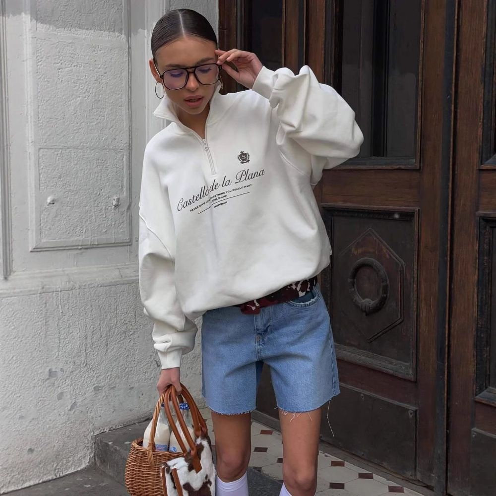 American Preppy-style Retro Le - Summer Clothing Old Money ulasan dan harga