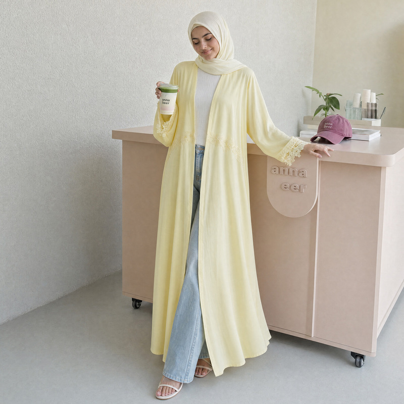 2026 Embroidered Floral Muslim - Summer Clothing Hijab ulasan dan harga