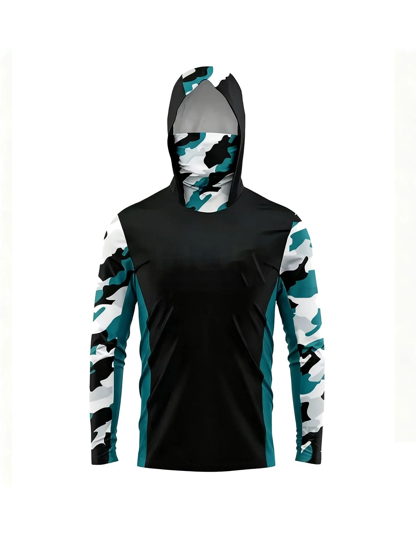 Outdoor Men Fishing Hooded Shi - Summer Clothing Line ulasan dan harga