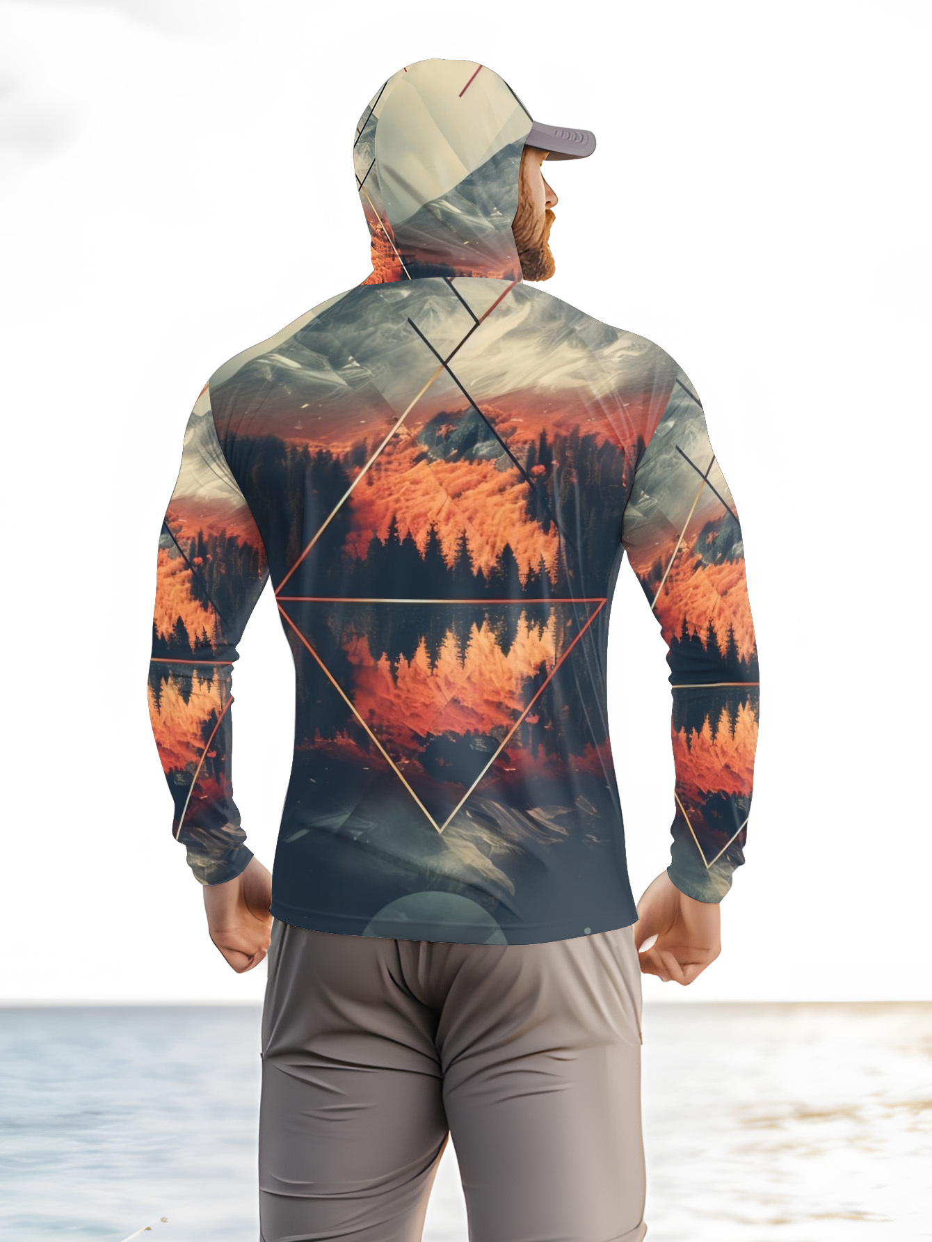 Outdoor Men's Fishing Hoodie B - Summer Clothing Line ulasan dan harga