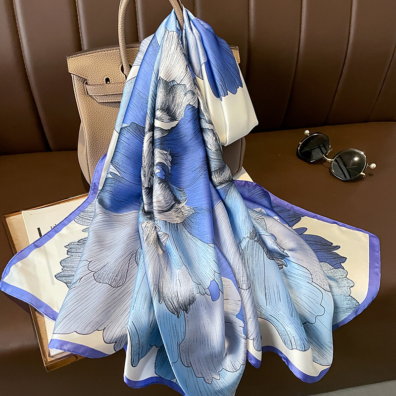 2023 Spain Luxury Silk Scarf B - Summer Clothing Hijab ulasan dan harga