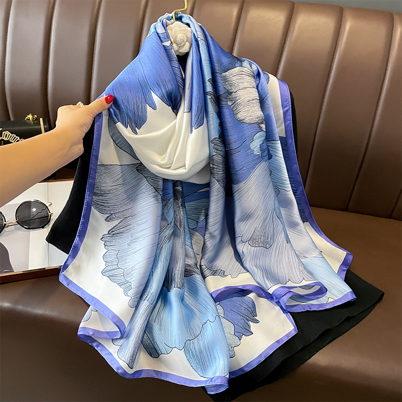 2023 Spain Luxury Silk Scarf B - Summer Clothing Hijab ulasan dan harga