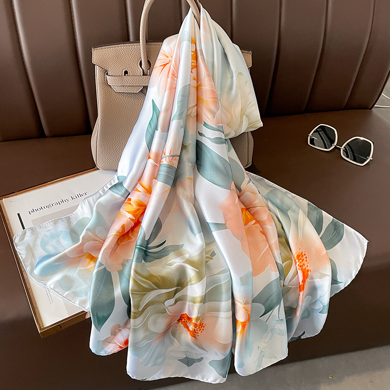 2023 Spain Luxury Silk Scarf B - Summer Clothing Hijab ulasan dan harga