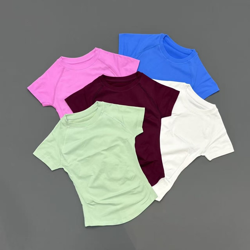 Short Sleeve Seamless Yoga Top - Summer Yoga Clothing ulasan dan harga