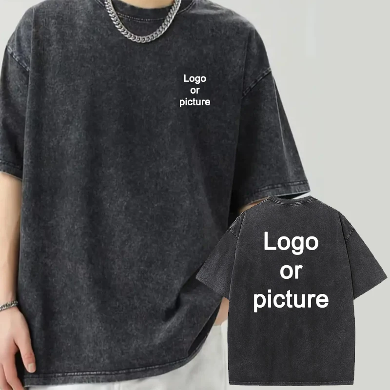 Customized Retro T-Shirt Men's - Summer Clothing Old Money ulasan dan harga