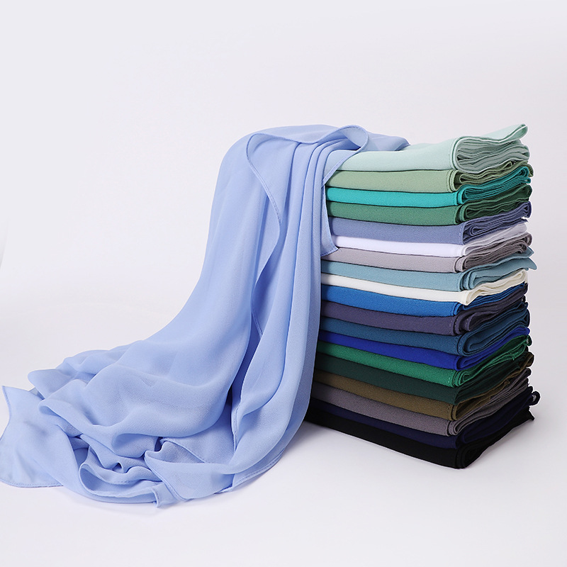 85*85CM Headwrap Heavy Chiffon - Summer Clothing Hijab ulasan dan harga