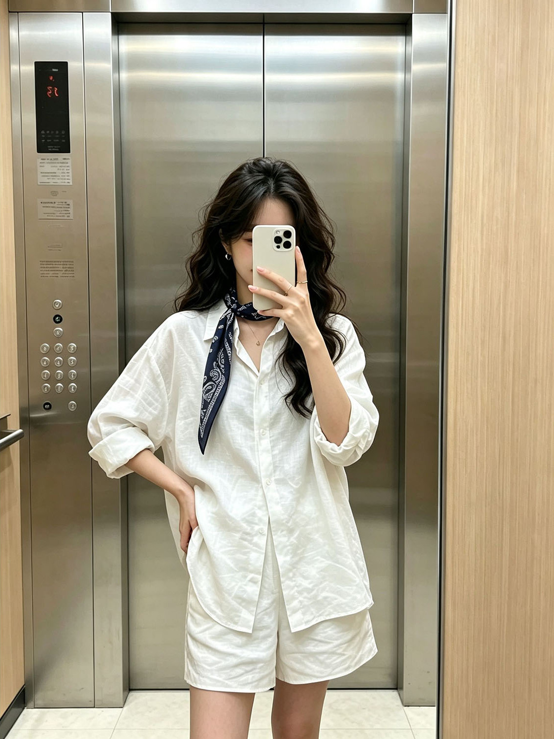 White Korean Style Shirt Elast - Summer Clothing Old Money ulasan dan harga