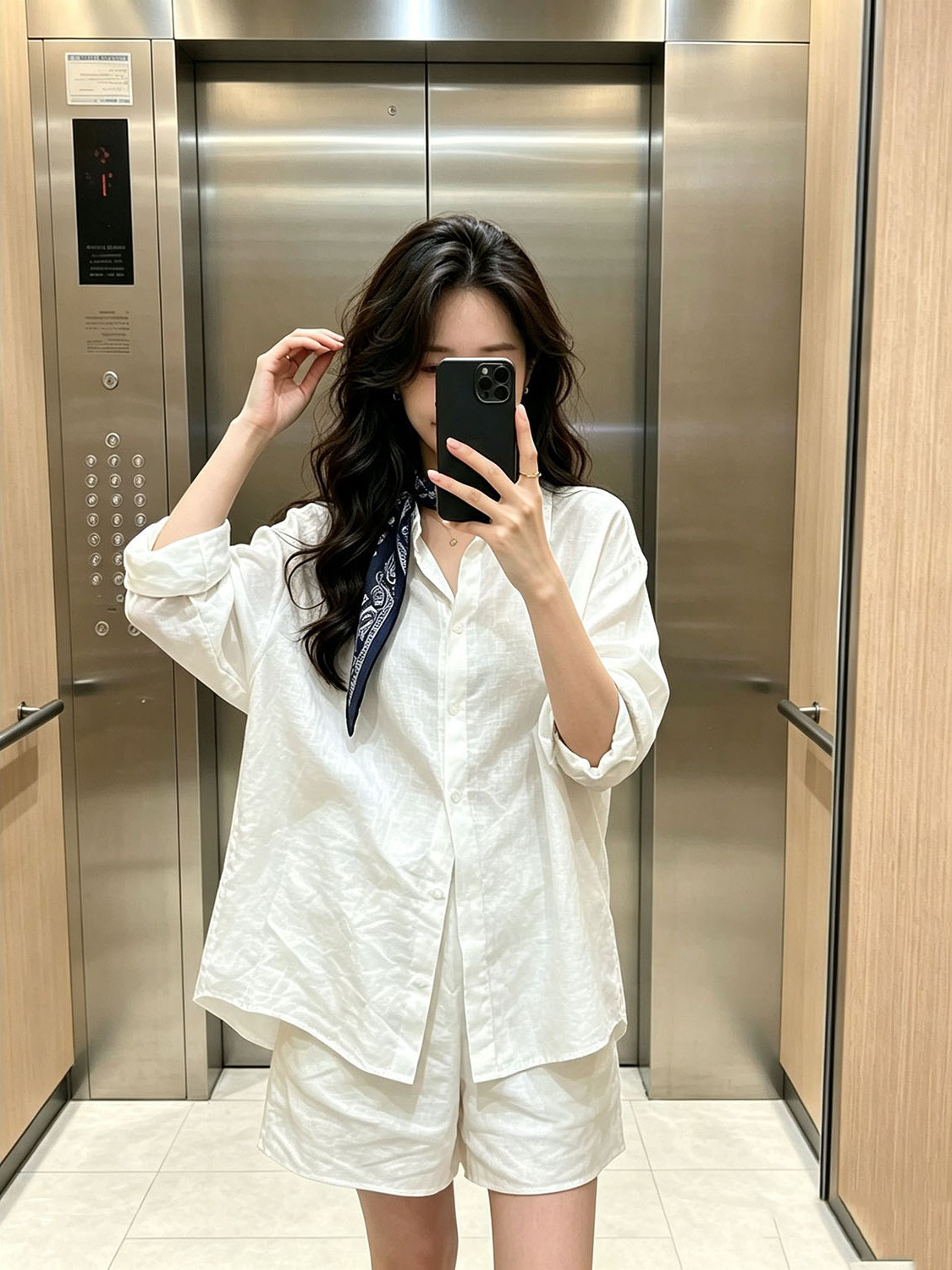 White Korean Style Shirt Elast - Summer Clothing Old Money ulasan dan harga