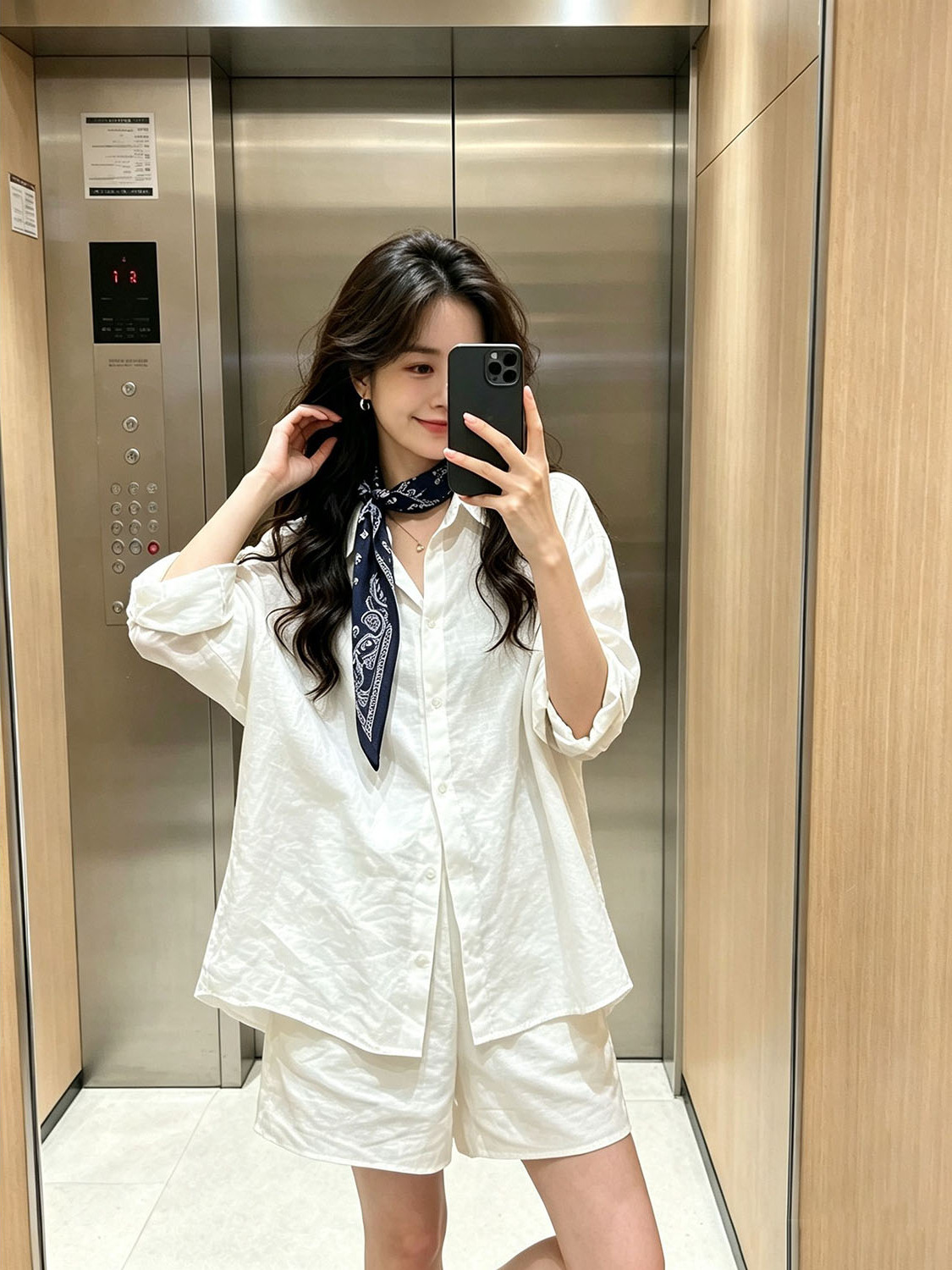 White Korean Style Shirt Elast - Summer Clothing Old Money ulasan dan harga