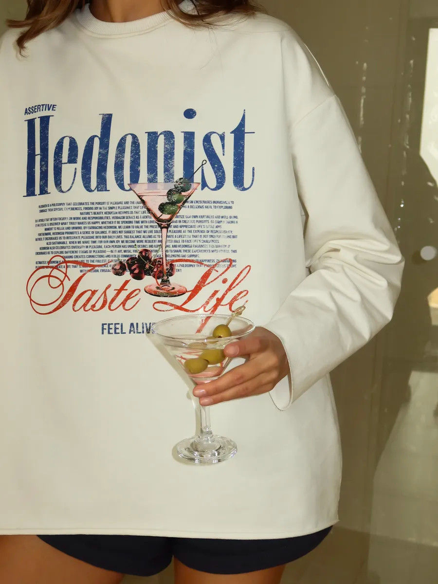French Women Hedonist Letter P - Summer Clothing Old Money ulasan dan harga
