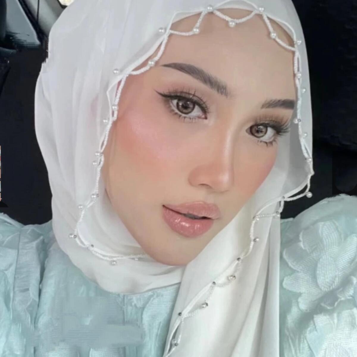 Hijab Scarf Plain Pearl Chiffo - Summer Clothing Hijab ulasan dan harga