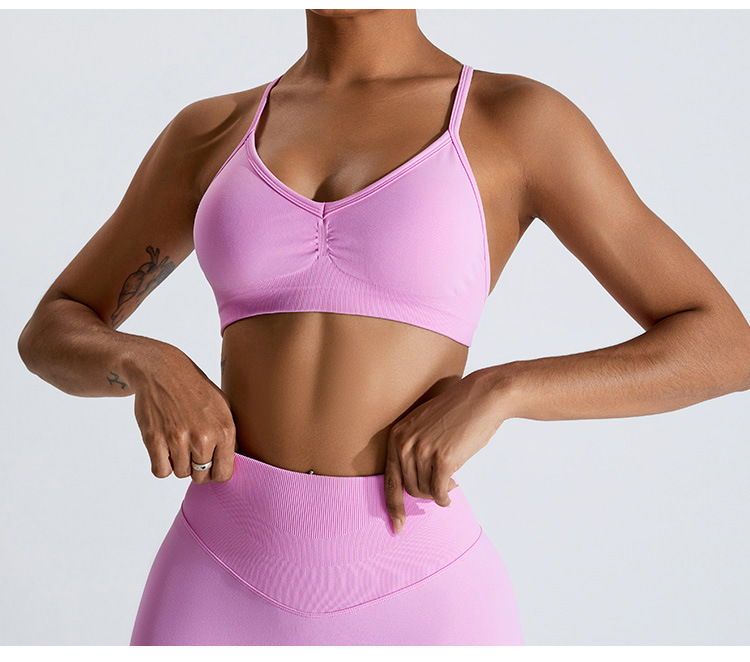 Summer Sexy Scrunch Sports Bra - Summer Yoga Clothing ulasan dan harga