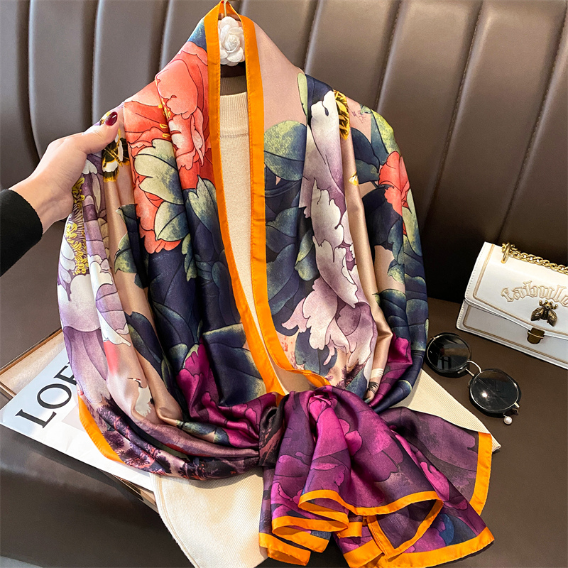 Fashion 180x90cm Satin Silk Sc - Summer Clothing Hijab ulasan dan harga