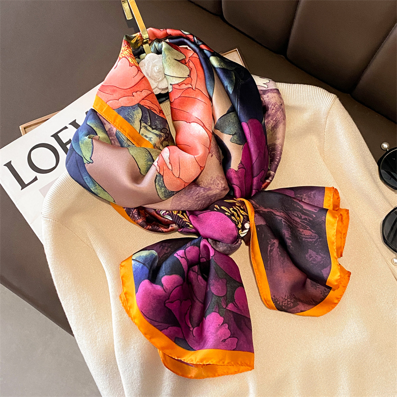 Fashion 180x90cm Satin Silk Sc - Summer Clothing Hijab ulasan dan harga
