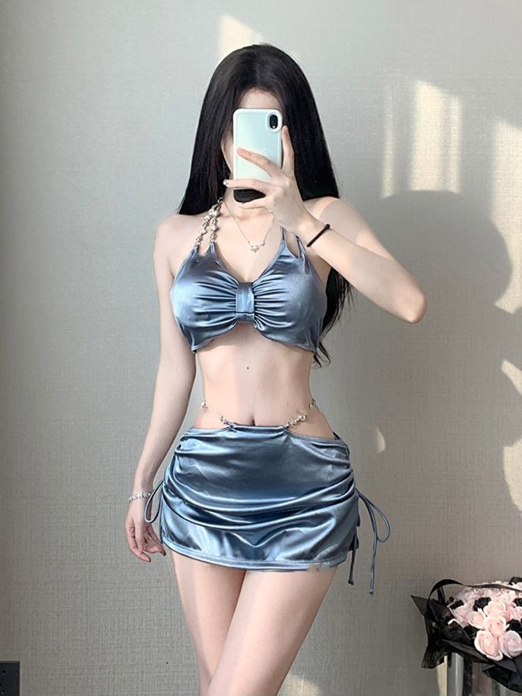 Women's Elegant Thin Strap Bik - Bikini Set Push Up ulasan dan harga