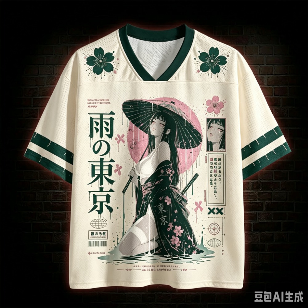 Harajuku Rainy Night Tokyo 3D  - Summer Nights Clothing ulasan dan harga