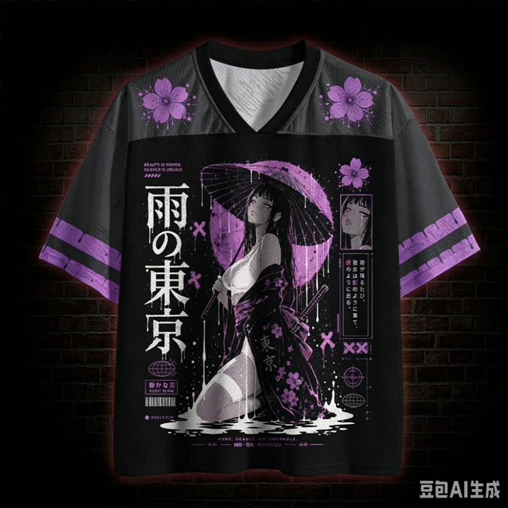 Harajuku Rainy Night Tokyo 3D  - Summer Nights Clothing ulasan dan harga