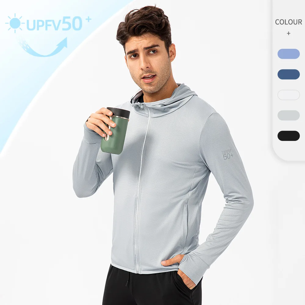 Sunscreen Clothing Men's Summe - Yours Clothing Summer Jackets ulasan dan harga