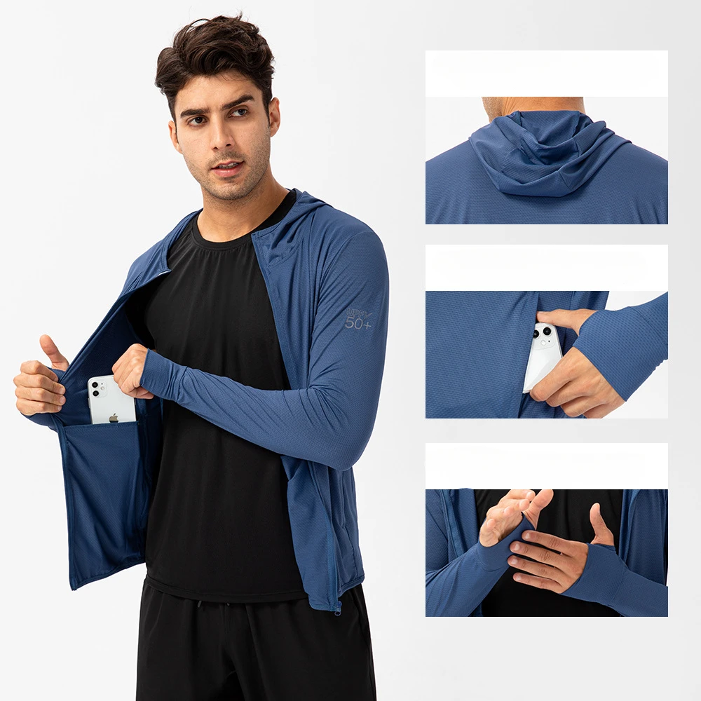 Sunscreen Clothing Men's Summe - Yours Clothing Summer Jackets ulasan dan harga