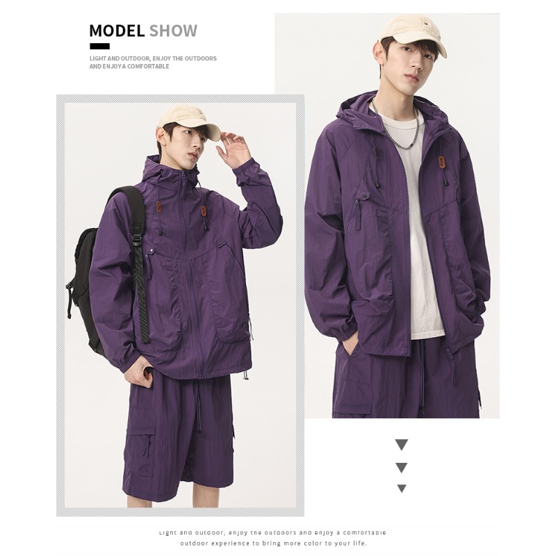 Summer Outdoor Golf Casual UV  - Yours Clothing Summer Jackets ulasan dan harga
