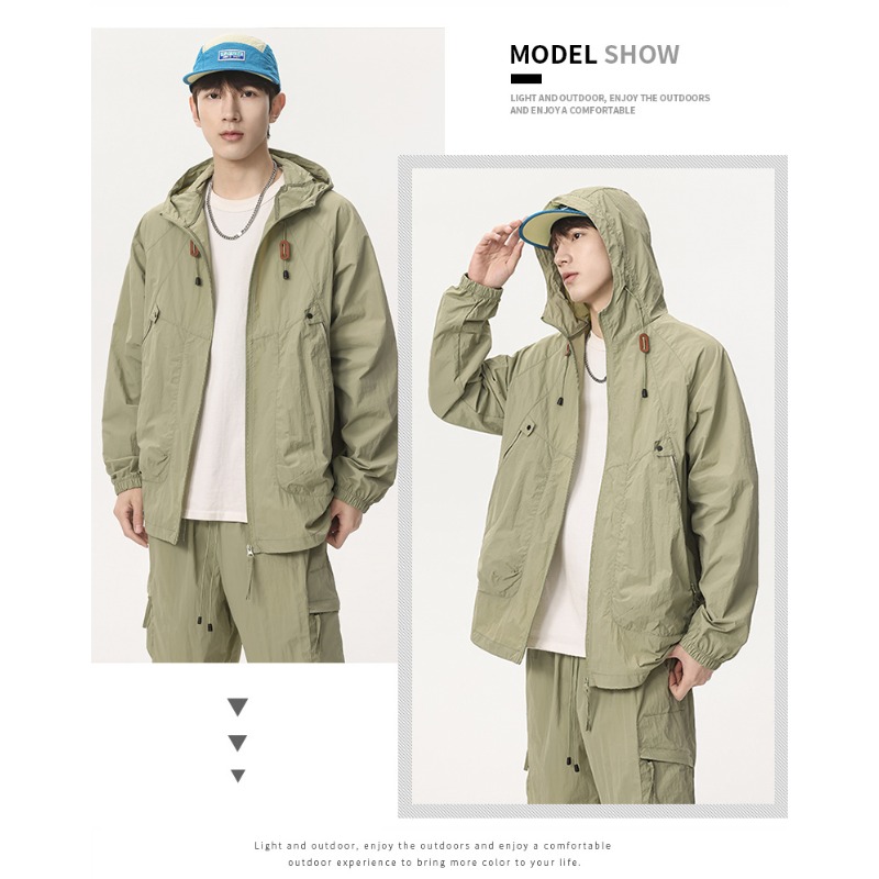 Summer Outdoor Golf Casual UV  - Yours Clothing Summer Jackets ulasan dan harga