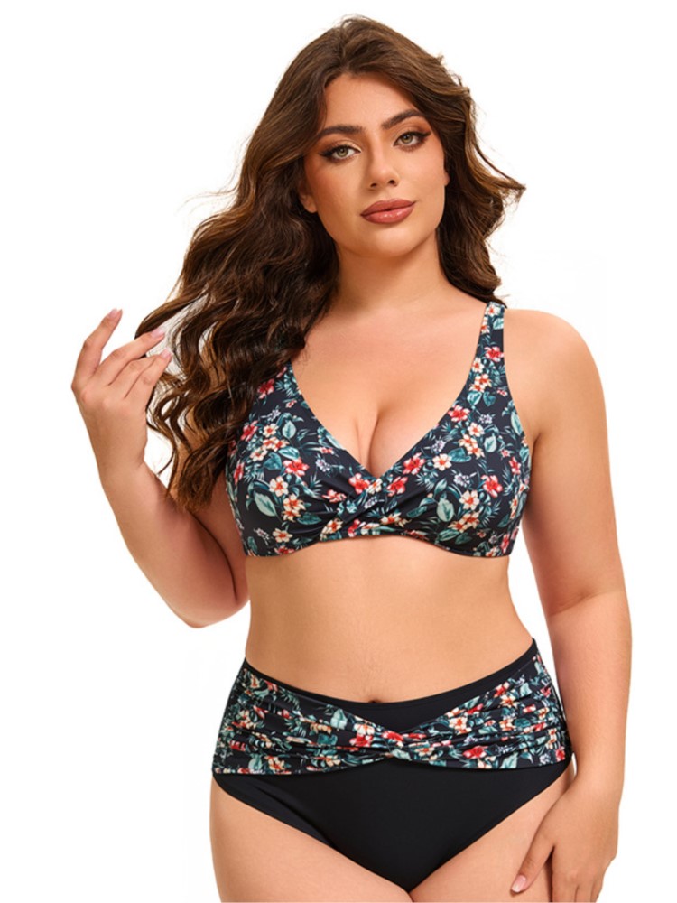 Plus Size High Waist Bikini Wo - Bikini Set Push Up ulasan dan harga