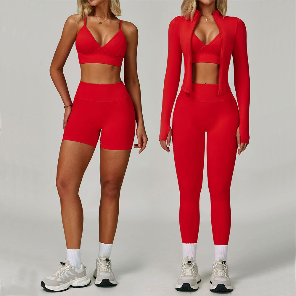 2/3PCS Yoga Suit Sports Set Wo - Yours Clothing Summer Jackets ulasan dan harga