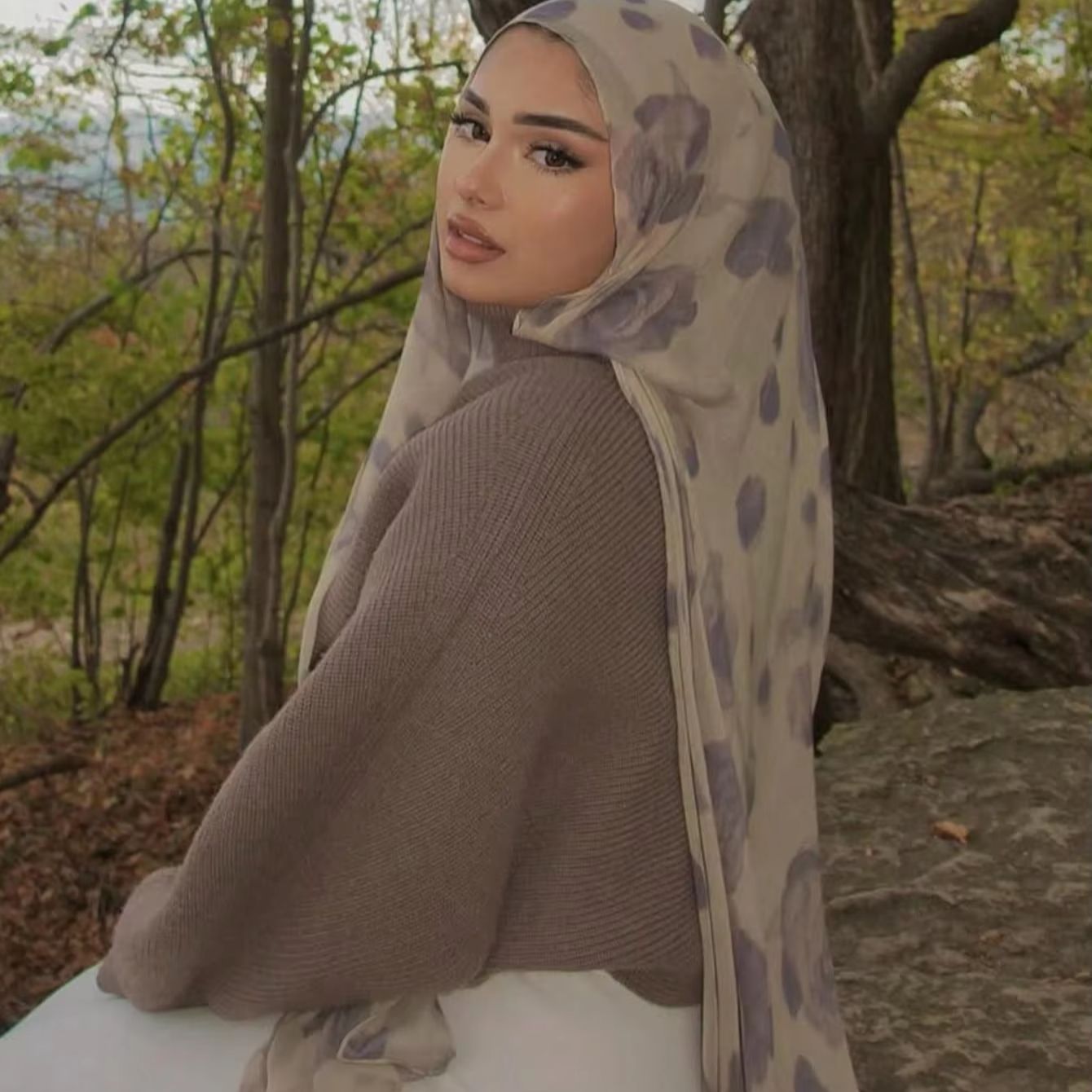 Printed Cotton Hijab New Print - Summer Clothing Hijab ulasan dan harga